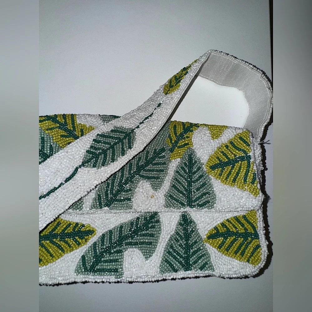 LULU Leaves Beaded Bag